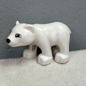 Lego Duplo Baby Animals Polar Bear Cub White Chunky Figure Accessory Replacement